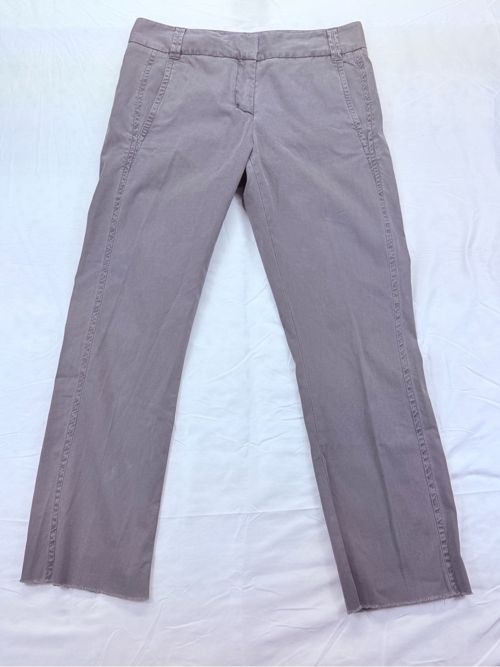 NWT Pharaoh Grey Pants with Fringe Bottom sz 6
